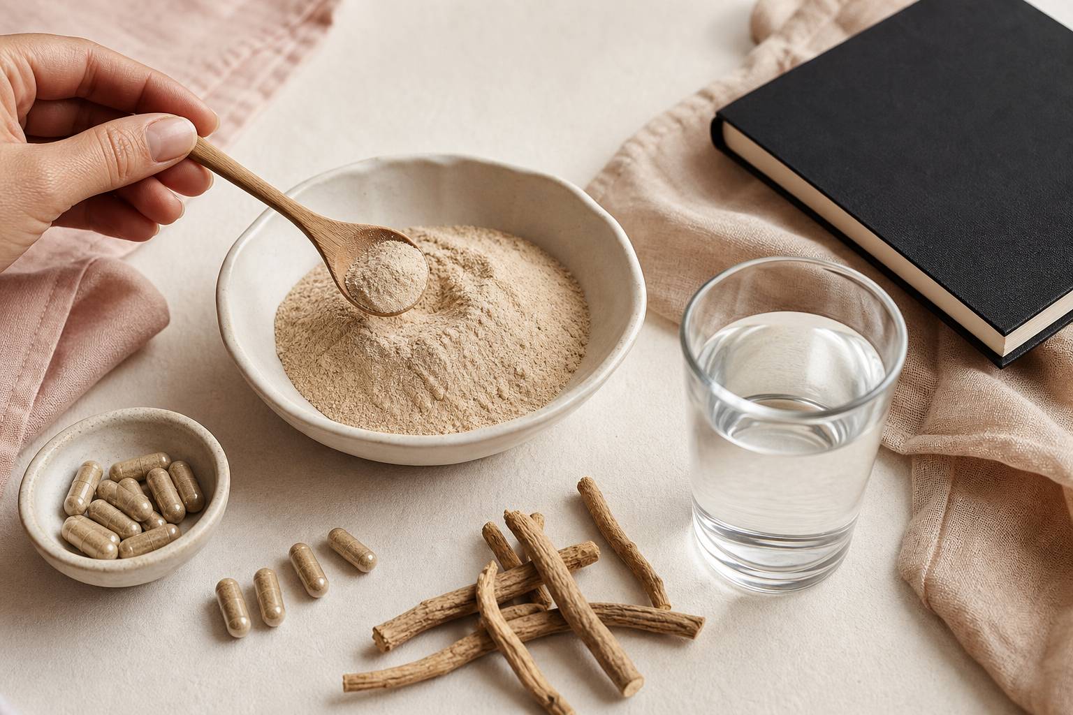 Illustration complémentaire - Ashwagandha en poudre : usages, dosage et précautions