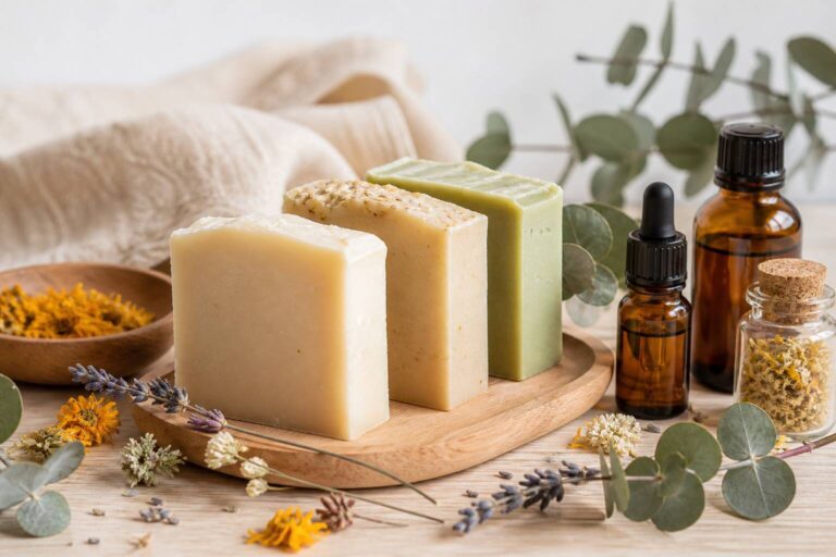 Savon doux artisanal - cosmétiques naturels faits main