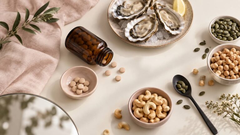 Illustration éditoriale du sujet : Les bienfaits d’une cure de zinc pour renforcer votre santé