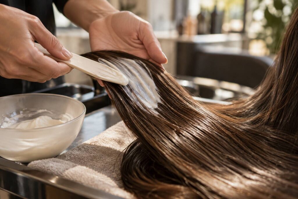 Plan de détail illustrant le sujet de l'article : Quel est le véritable effet du soin botox cheveux sur la qualité de vo